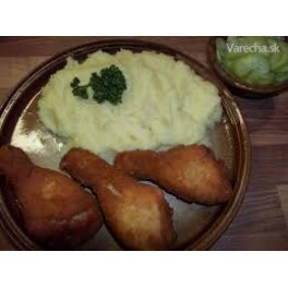 1. Vyprážané dolné kuracíe stehienka (paličky), zemiaková kaša    (120/250)g - 1,3,7